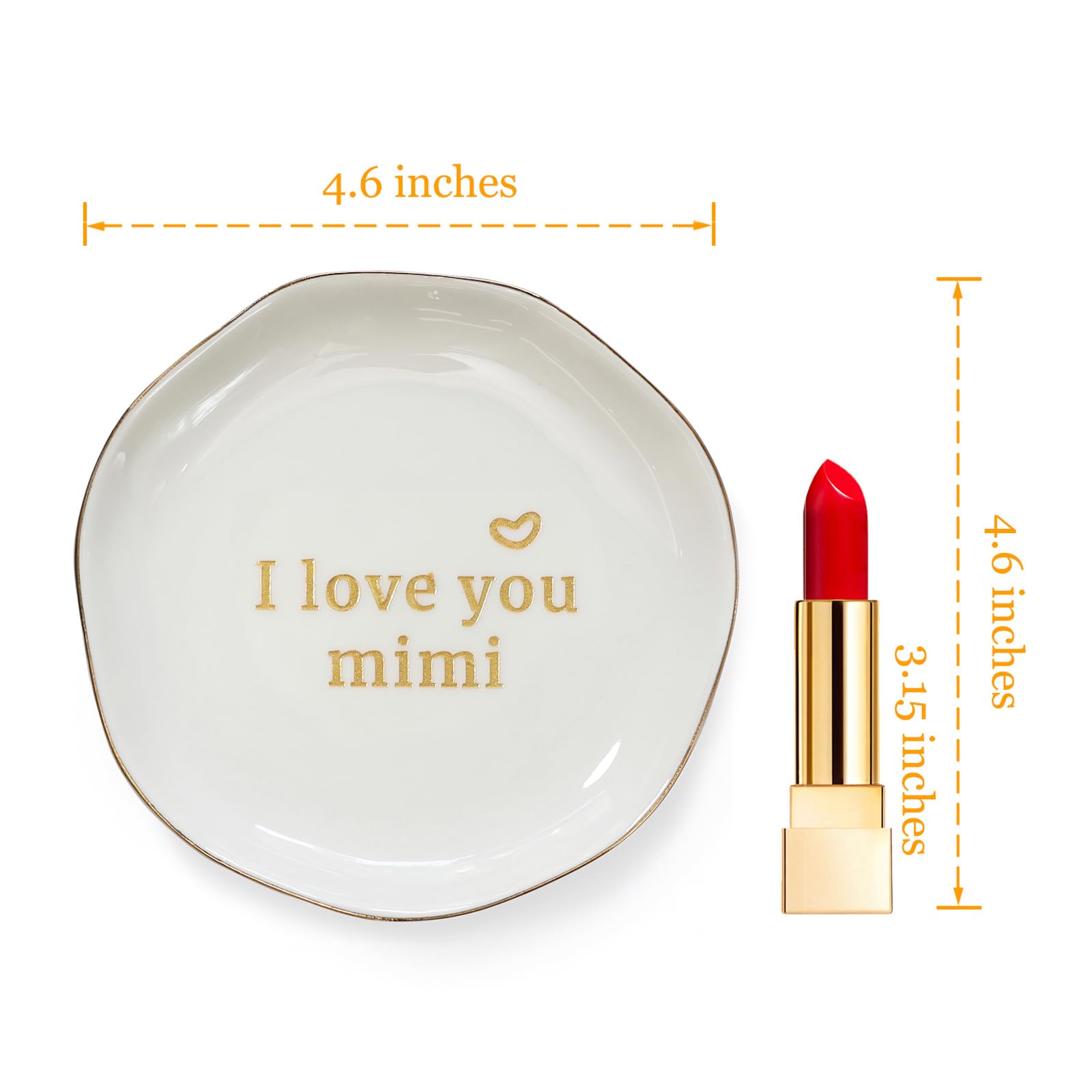 Mimi Ring Dish - 'I Love You Mimi' Ceramic Trinket Tray For Grandma Gifts From Grandkids - View #8