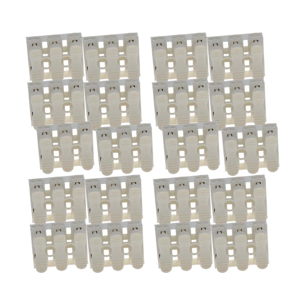 Jutagoss 100 Pcs ZQ-3P Quick Connector Spring Wire Connector Terminal Block Spring Connector for LED Strip Light Wire Connecting