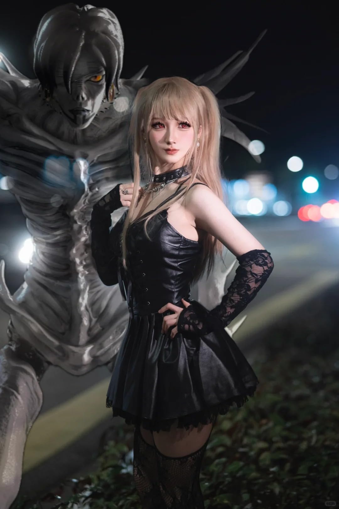 Death Note Misa Cosplay Disfraz Anime Cosplay Disfraz Mujer Negro Halloween Disfraces Carnaval Uniform