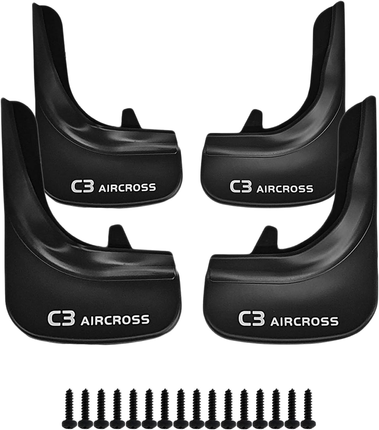 Axenture Kit de Bavettes de Boue Voiture Pour Citroen C3 Aircross Avant ...