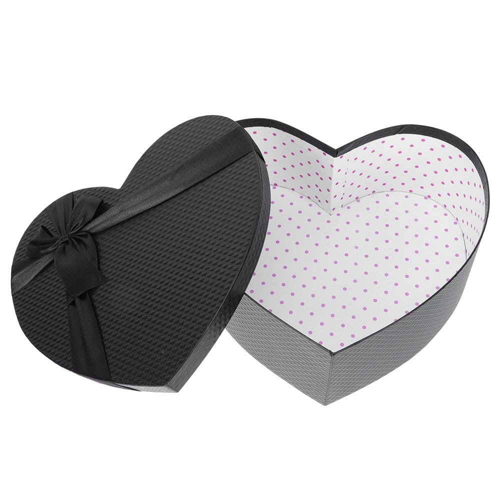 Gatuida HerzföRmige Geschenkbox Aus Papier Mit Deckel 10.43X8.27X4.13In FüR Blumenarrangements Valentinstag Hochzeit Und Geschenkverpackung
