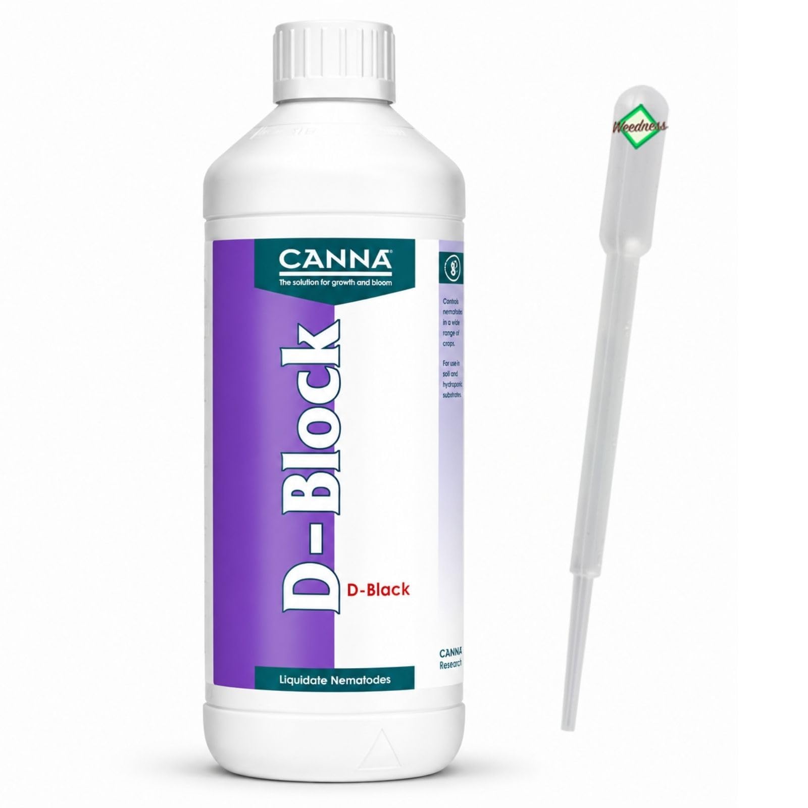 Weedness Canna Dünger D-Block 1 Liter - Grow Anbau Indoor Outdoor Tomaten Flüssig Orchideen Bonsai Bio Organischer Zimmerpflanzen