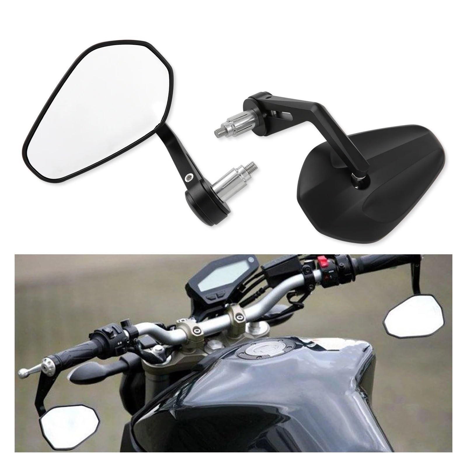 Specchietti Moto Motocicletta Moto Scooter Specchietto Retrovisore Specchietti Manubrio Specchietti Retrovisori Ricambi per Motociclette Specchietto Retrovisore