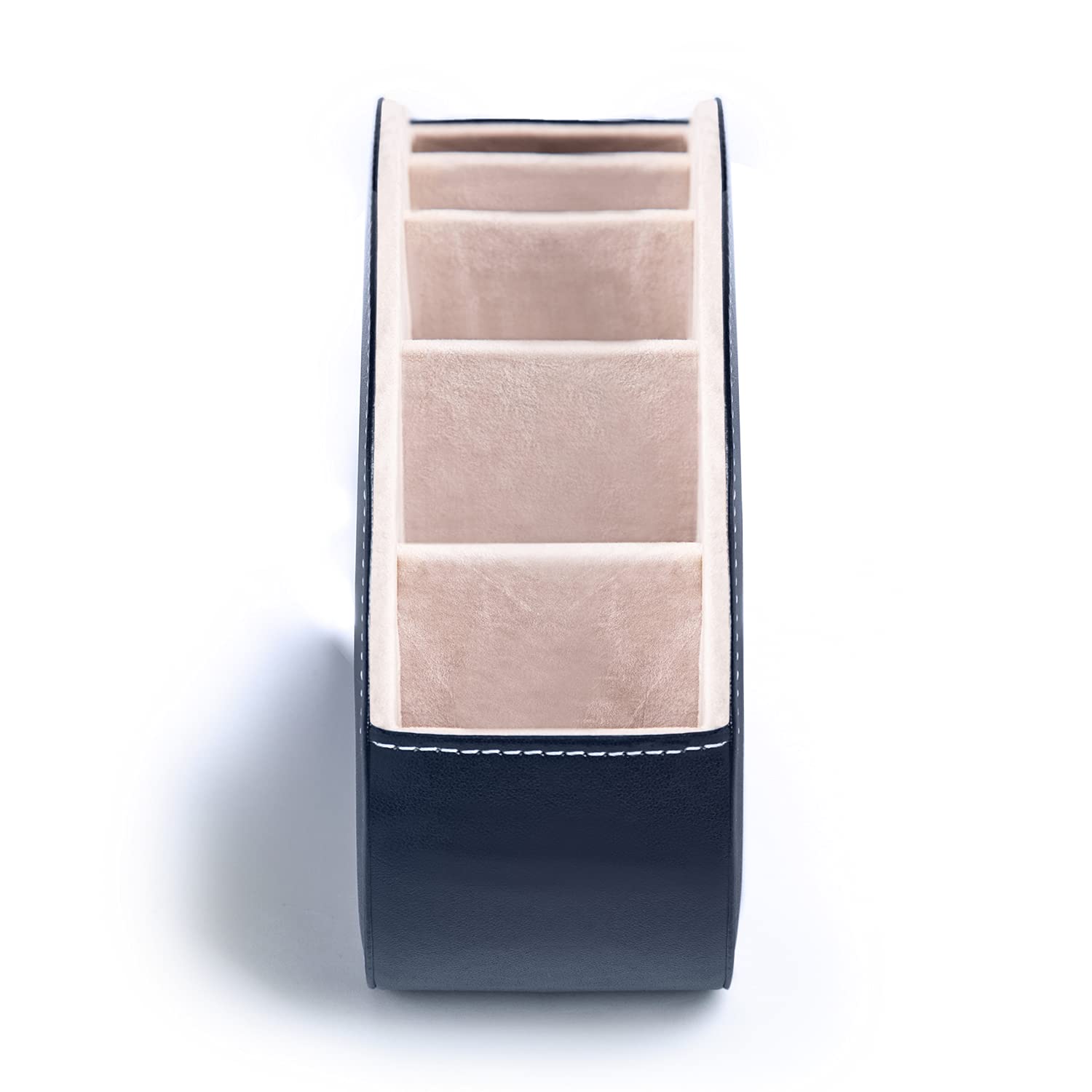 Amazon｜リモコンラック PUレザー リモコン収納 テーブル 5格仕切り リモコンスタンド おしゃれ 防水 多機能収納ボックス 文房具  卓上小物｜リモコンラック オンライン通販