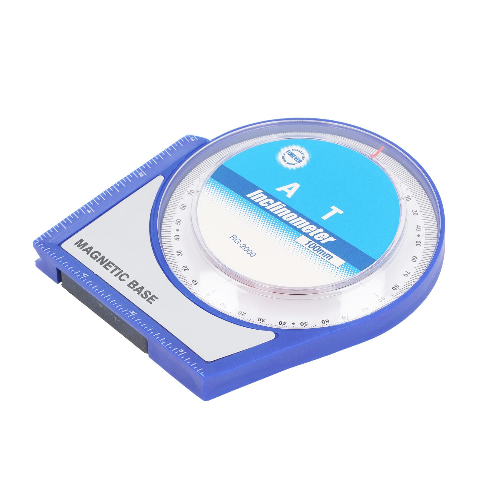 Degree Finder, Angle Locator, Kuuleyn 4x90 Degree Angle Finder Abs Plastic Magnetic Base Inclinometer Protractor Angle Measuring Locator Tool