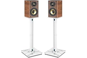 Rfiver White Speaker Stands for Surround Sound