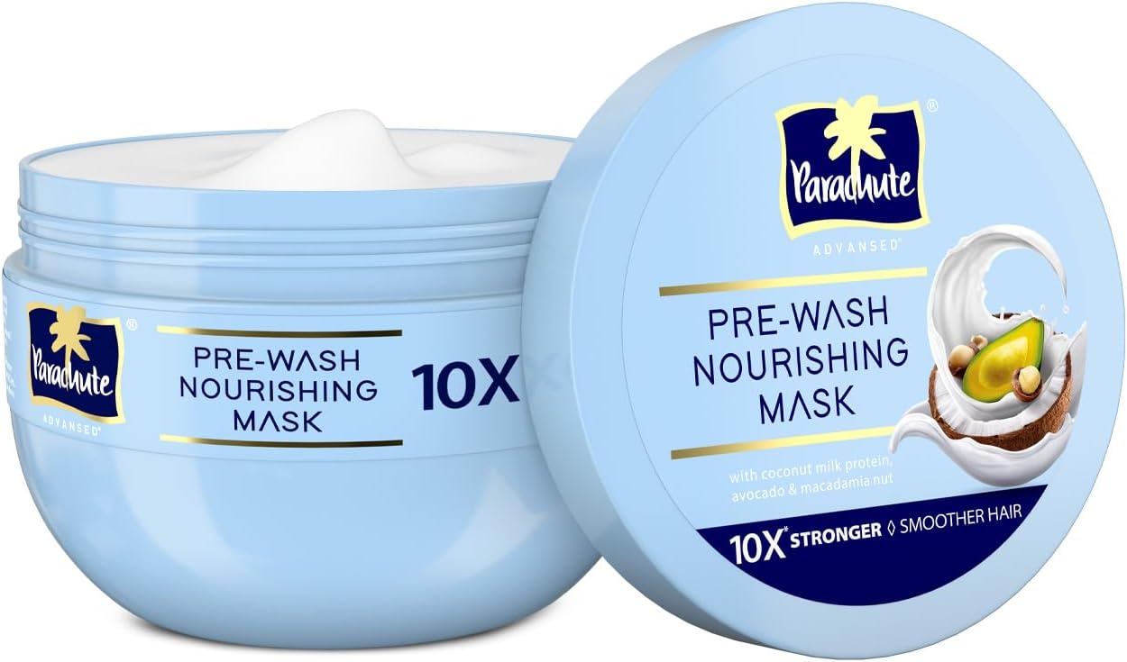 Pre-Wash Nourishing Hair Mask For Scalp&Hair|Total Hair Health 10X Stronger Hair&Smoother Hair With Coconut Milk Protein,Avocado&Macadamia Nut|All Hair Types,250Ml,1 Count,Blue
