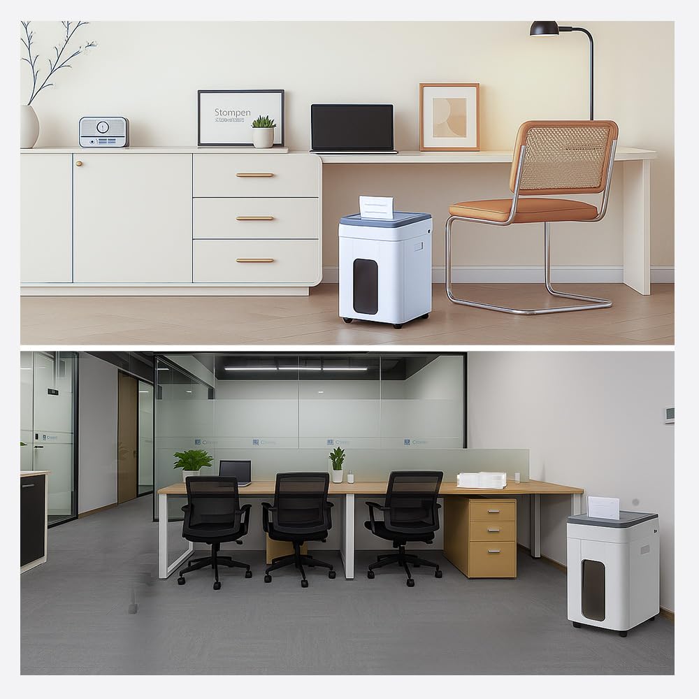 Distruggi Documenti Automatico Professionale: P5 Microframmenti 400 Fogli Cestino 50L Credito Carte Tritadocumenti Non-stop per Casa Ufficio Medico Scuola Cartelle Cliniche
