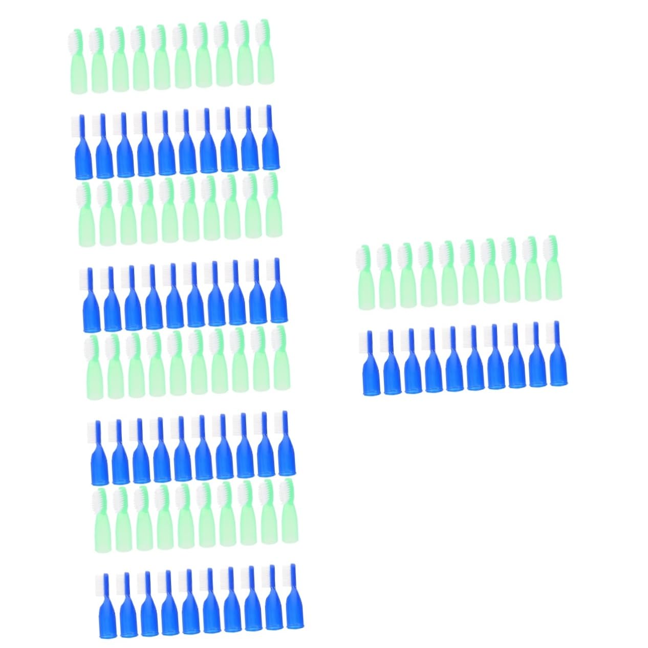 Beavorty 5 Set Di Spazzolini Da Denti Compatti Per Carceri Mini Spazzolini Morbidi Spazzolini Da Dito Per Strutture Ad Alta Sicurezza 20 Pezzi * 5