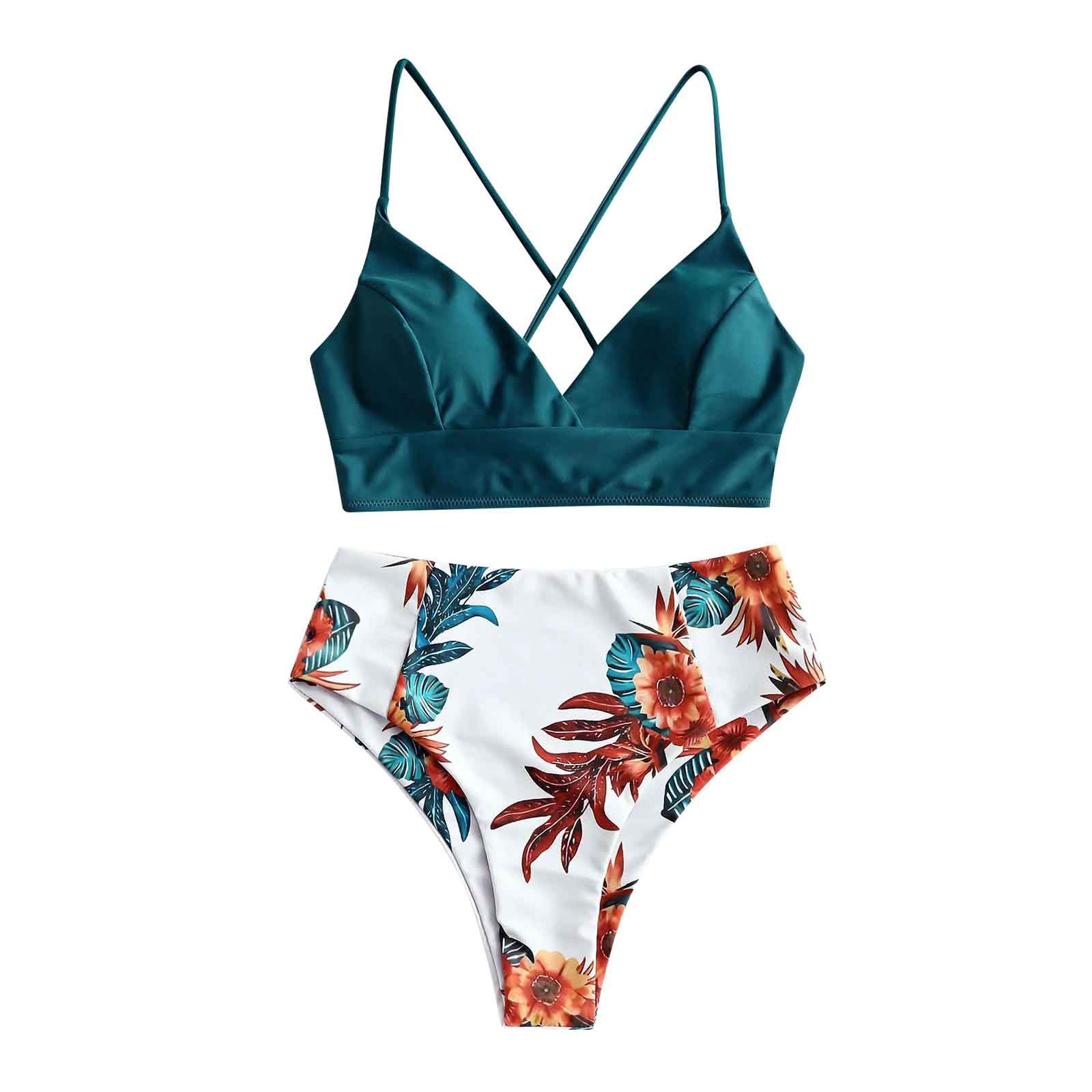 Generic Bañador Niño 2 Años Patrulla Canina Conjunto de dos piezas con estampado de flores para mujer, ropa de playa de talla grande, traje de baño, Bikini Bikini Mujer Efecto Bañadores Hombre Surferos Cortos
