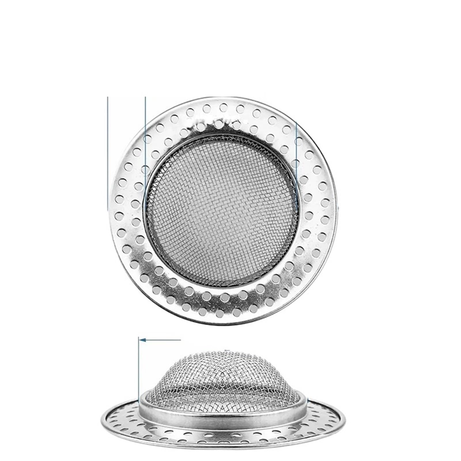 Sink Strainer Waste 3pcs Stainless Steel Sink Mesh Filter