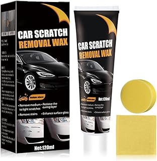 Kratzer Entferner Auto, Autokratzer Reparatur Paste, Scratch Remover Wax, mit Schwamm und Tuch, entfernt Kratzer, Wirbel, Abrieb und Flecken, einfache Anwendung zu Hause
