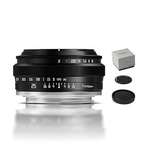 TTArtisan 25mm f2 APS-C Manual Focus Mirrorless Camera Lens Compatiable with Fuji X Mount X-A3 X-A5 X-A7 X-M1 X-M2 X-H1 X-T10 X-T20 X-T3 X-T4 X-T100 X-T200 X-T30 X-Pro3 X-E3 X-S10 X-H2S