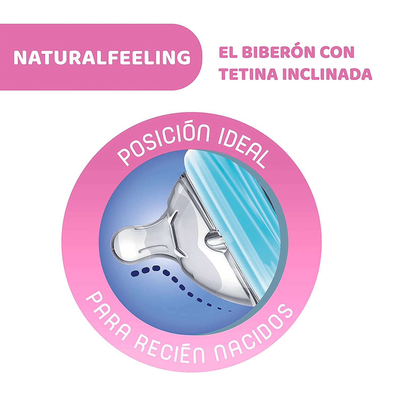 Natural Feeling Chicco Baby Bottle 150ml 0Mesi + Bimbo
