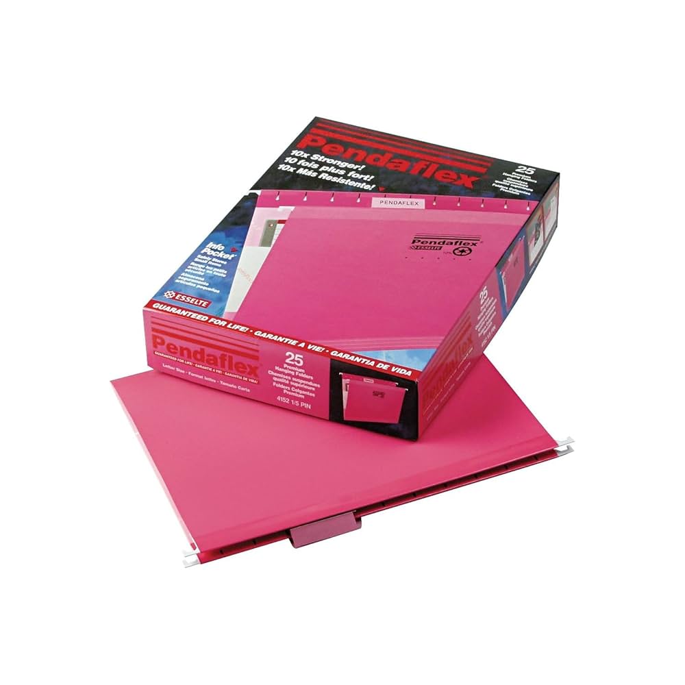 B' Flow ピンク Amazon.com : Pendaflex Reinforced Hanging File Folders