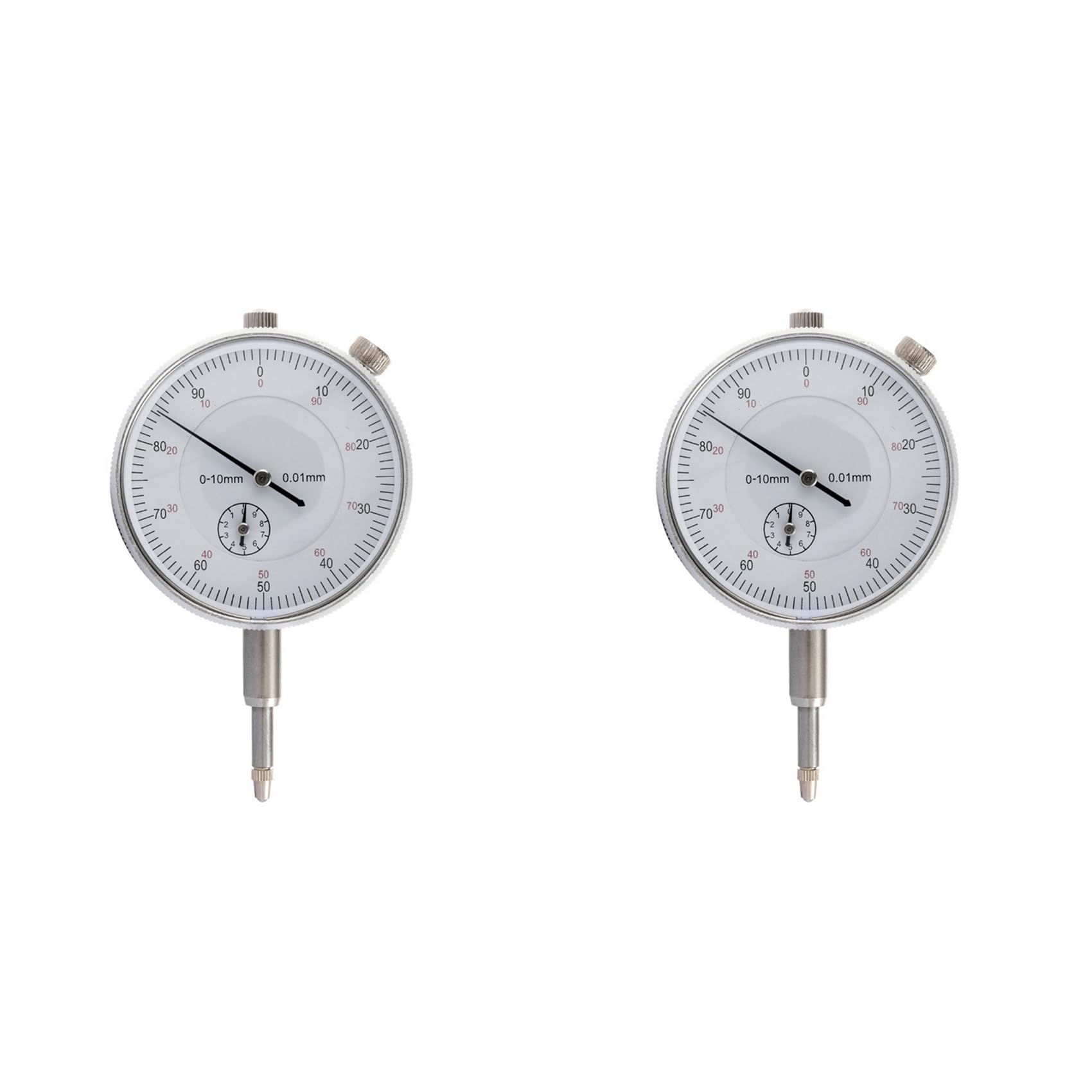 2X Indicator Micrometer Hour Type Indicator Comparator Measuring Clock Indicator Measuring Instrument