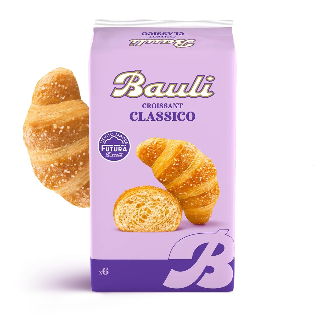 Bauli Cornetti - Kit de prueba de croissants para tarta de brioche, 100% italiano, 6 sabores diferentes (paquete de 35 croissants) + llavero Beni Culinari gratis
