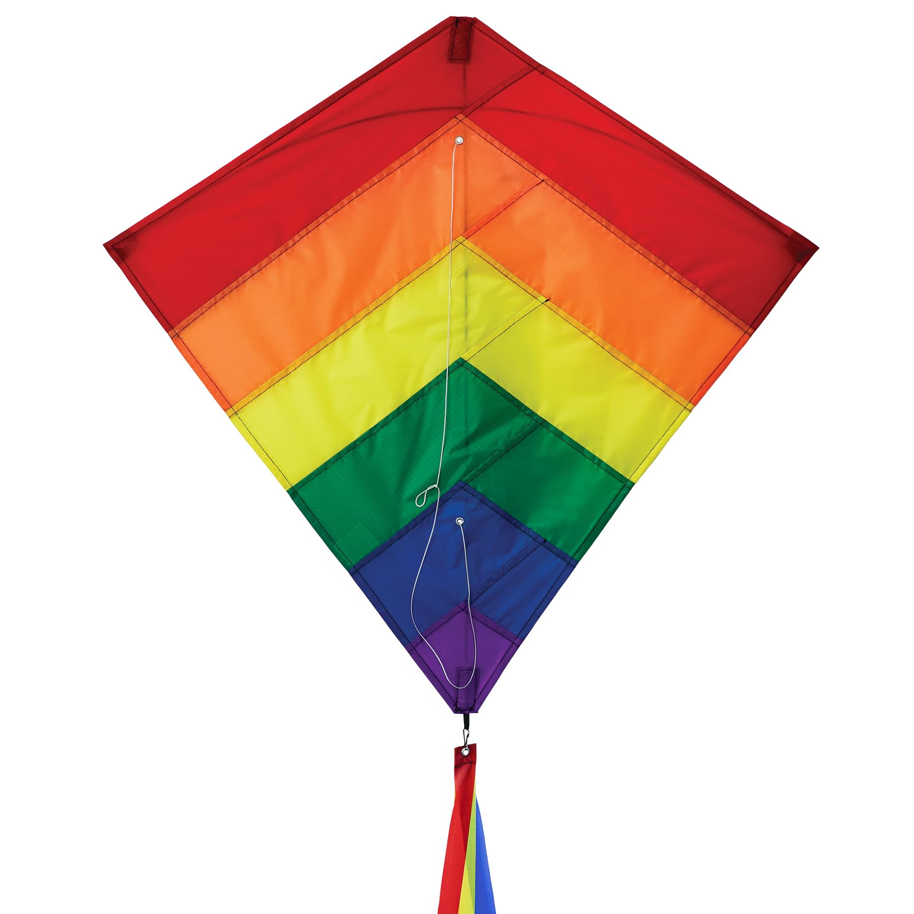 Amazon.com: In the Breeze 2947 - Rainbow Overlay Diamond Kite, 30