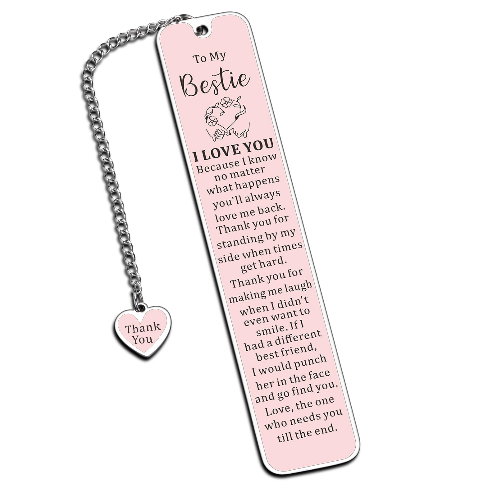 Besite Gifts for Friend Friendship Bookmarks for Book Lovers Birthday Back to School Supplies for Friend Bestie Graduation 2026 Najpopularniejszy prezent dla kobiet Prezenty świąteczne dla kobiet