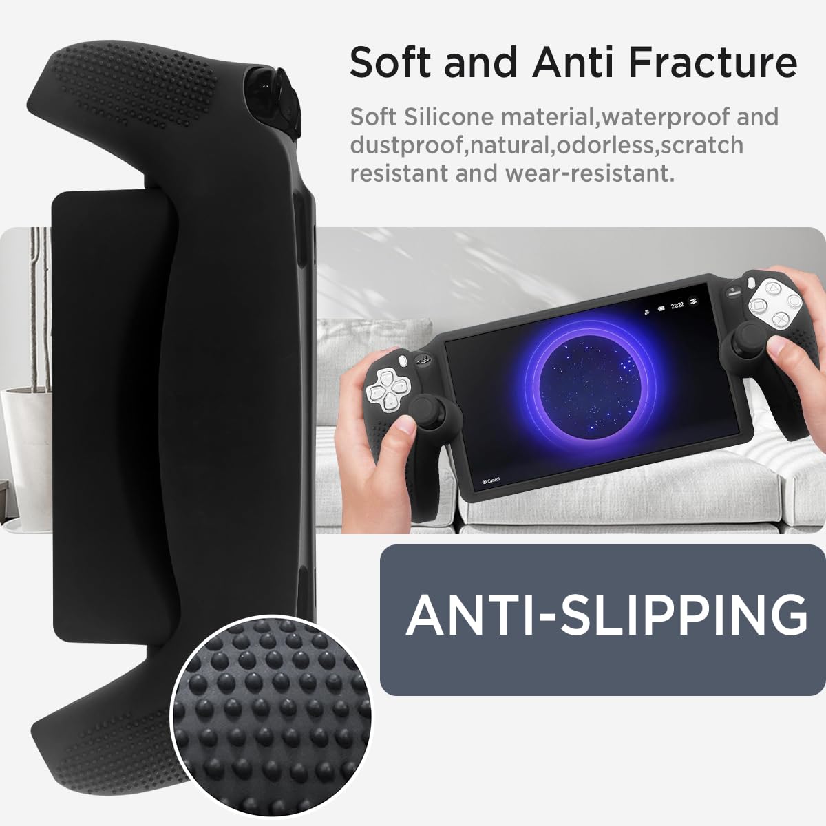 Miimall Funda Compatible con Sony Playstation Portal - Funda de Silicona Resistente a Arañazos y Golpes, Ultrafina para Portal 2023