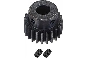 UXcell 1 Mod 23T Pinion Gear 8mm Bore Hardened Steel Motor Rack...