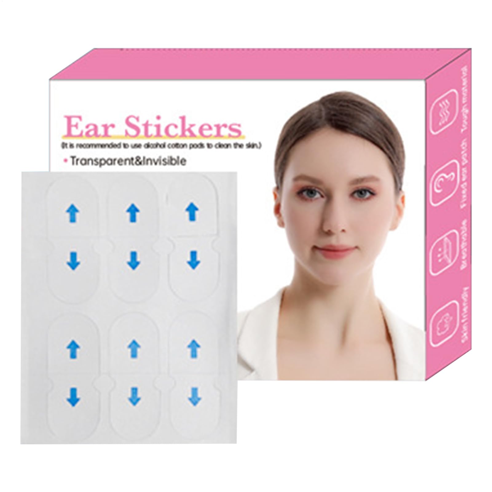 Ear Correctors,Ear Stickers to Stick | Waterproof and Sweat-Proof Invisible Patches | Ears Corrector E.ar Tape, E.ar Stickers Pinning Back Ears, Cosmetic Aesthetic Correctors