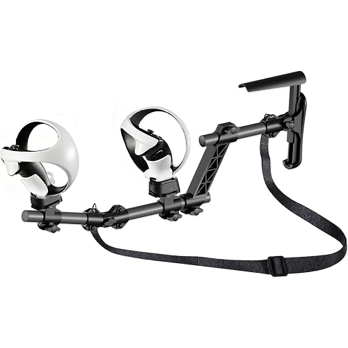 Hounyoln VR Gunstock for PlayStationVR2, for PSVR2 Controller Grips for Enhance Stability and Control Magnetic Controller VR Game Simplified Version (Black)