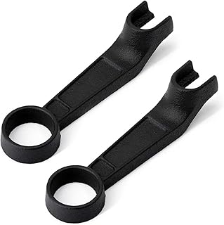 Criditpid 1307419A Bolt On Andiron Replacement for Vermont Castings Defiant Encore 0028, 2140, 2190, 2550 Wood Stoves, 2 Pack.