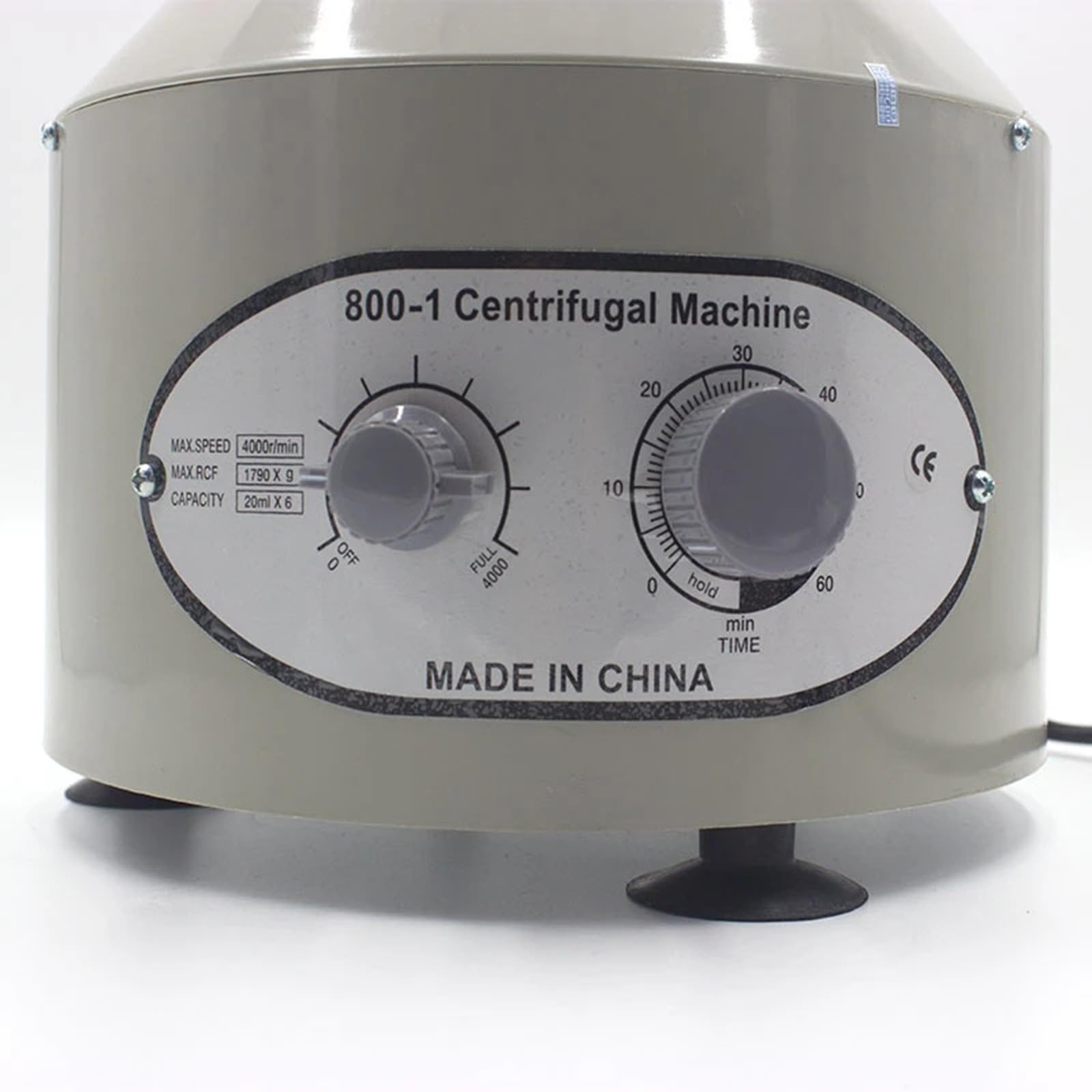 Centrifugeuse De Laboratoire 6 Places 50 Ml - 4000 Tr/min, Force 2770xg, Minuterie 0-60 Min - Pour PRP, Plasma, Séparation échantillons
