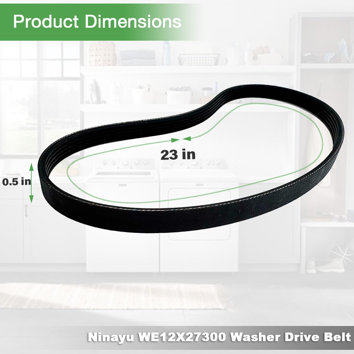 Correa De Lavadora We12x27300 Compatible Con Whirlpool | Envío Gratis