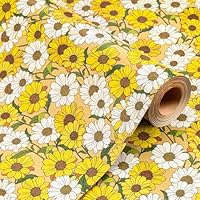 Wikadlik Pink Unicorn Wrapping Paper, 43cm x 10m Romantic Hearts Reversible Gift Wrap Paper