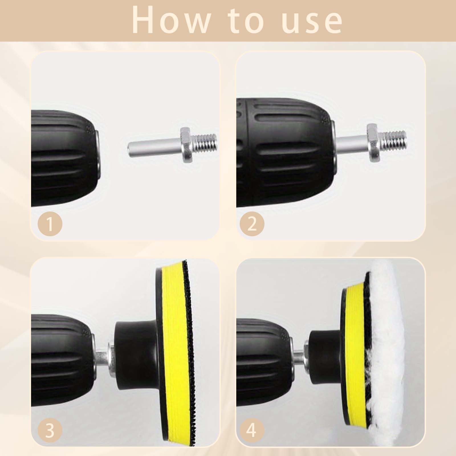 8 pezzi Tamponi Per Lucidatura, Tamponi Lucidatura Auto, Cuscinetti lucidanti, Lana auto tampone di lucidatura, kit tampone per lucidatura lana,Cuscinetti lucidanti da 125 mm, adatti per auto