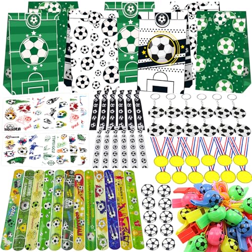 Deco anniversaire foot avec pinata et cadeaux de fête de football pour enfants