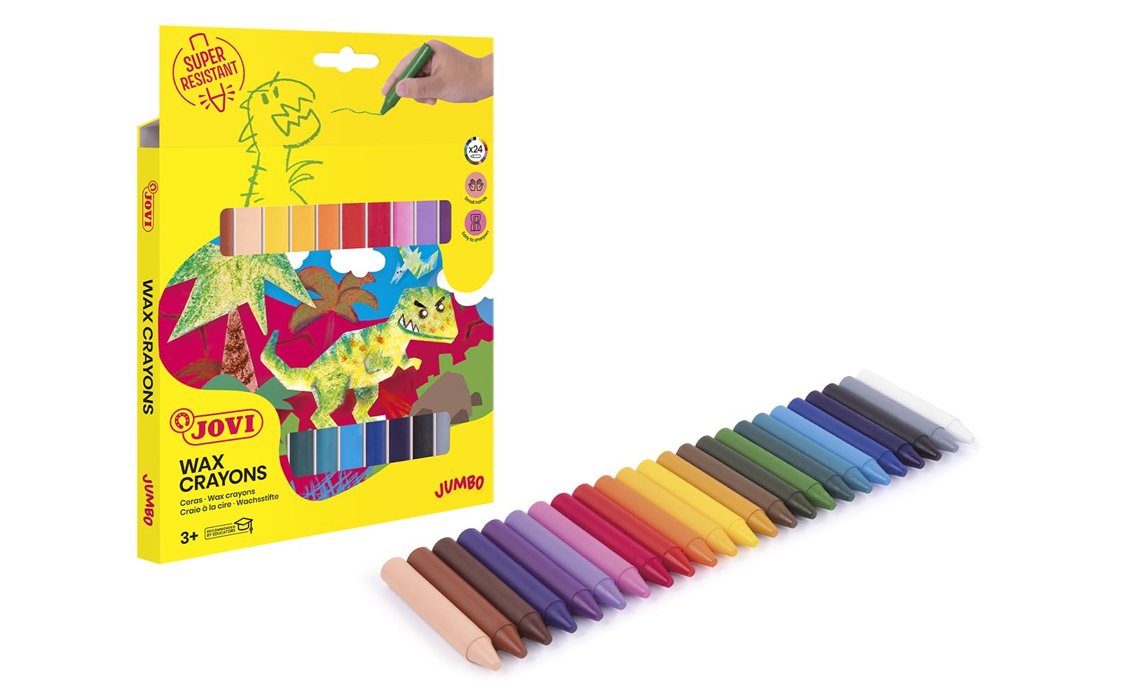 Jovicolor 980 - Ceras, caja de 24 unidades, Multicolor, Única
