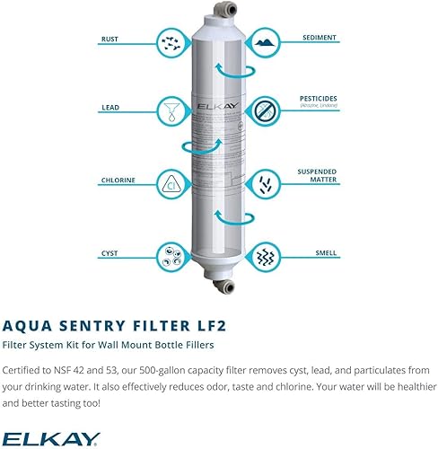 Miniatura 3 de Elkay Kit de sistema de filtro LF2 Aqua Sentry (enfriadores + fuentes)