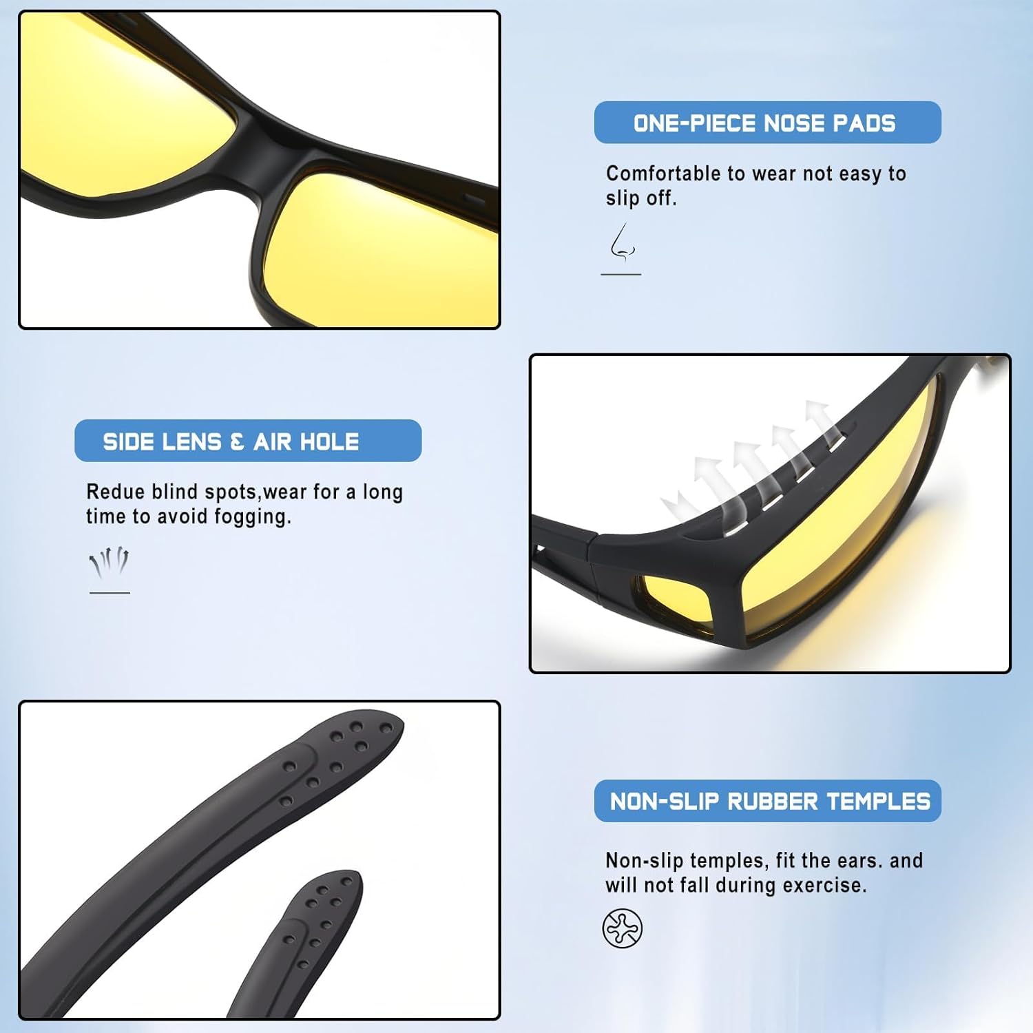 Night Driving Glasses for Men and Women – Anti-Glare Night Vision Glasses for Safe Driving at Night - Image 5