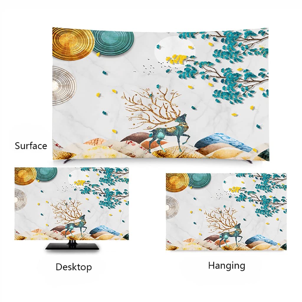 HOTTHWXX Housse TV, Housse Anti-Poussière TV,Housse De Moniteur Pour