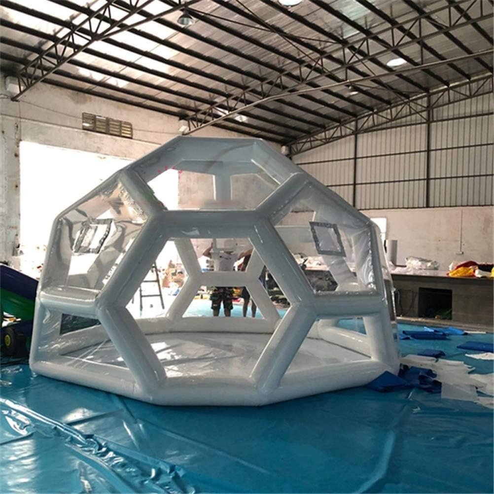 Outdoor Transparent Tent, Single Layer Closed-Air Transparent Football Tent Outdoor Spherical Inflatable Luxurious Inflatable Bubble Tent Family Camping Backyard