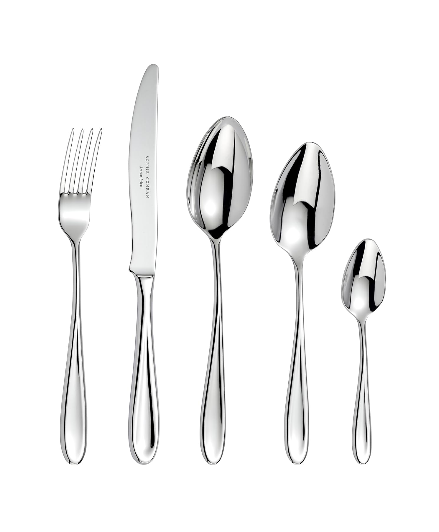 Rackhams Sophie Conran 'Rivelin' 34 Piece 8 Person Gift Boxed Cutlery Set - Stainless Steel