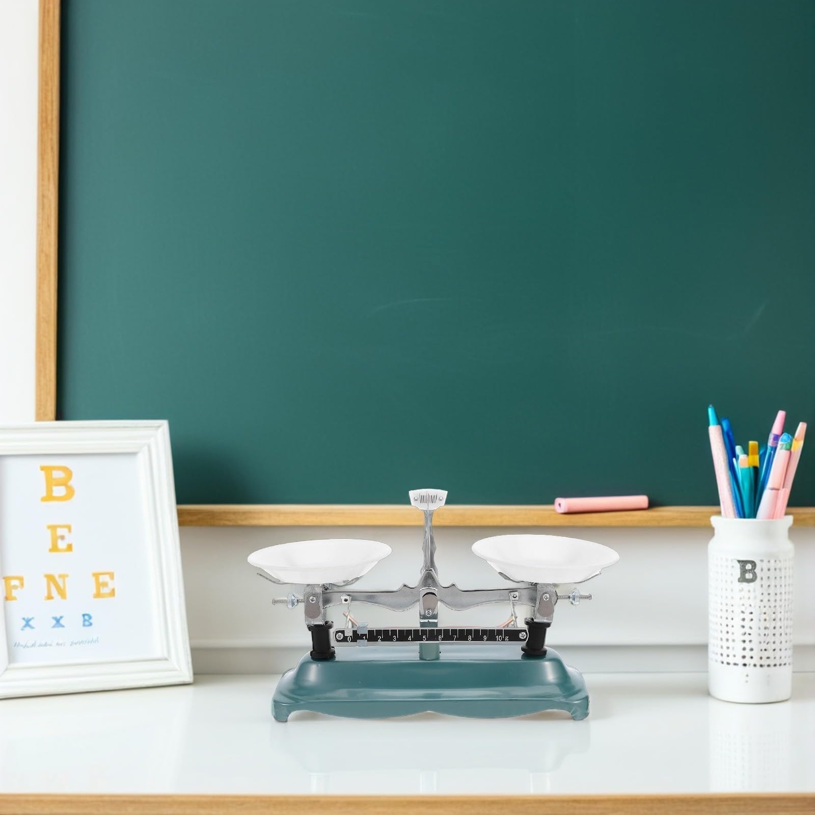 Toddmomy Mechanische Laborwaage Mit Komplett Kalibrierter Waageständer Und Pinzette – Tragbares Lehrmittel Für Das Klassenzimmer