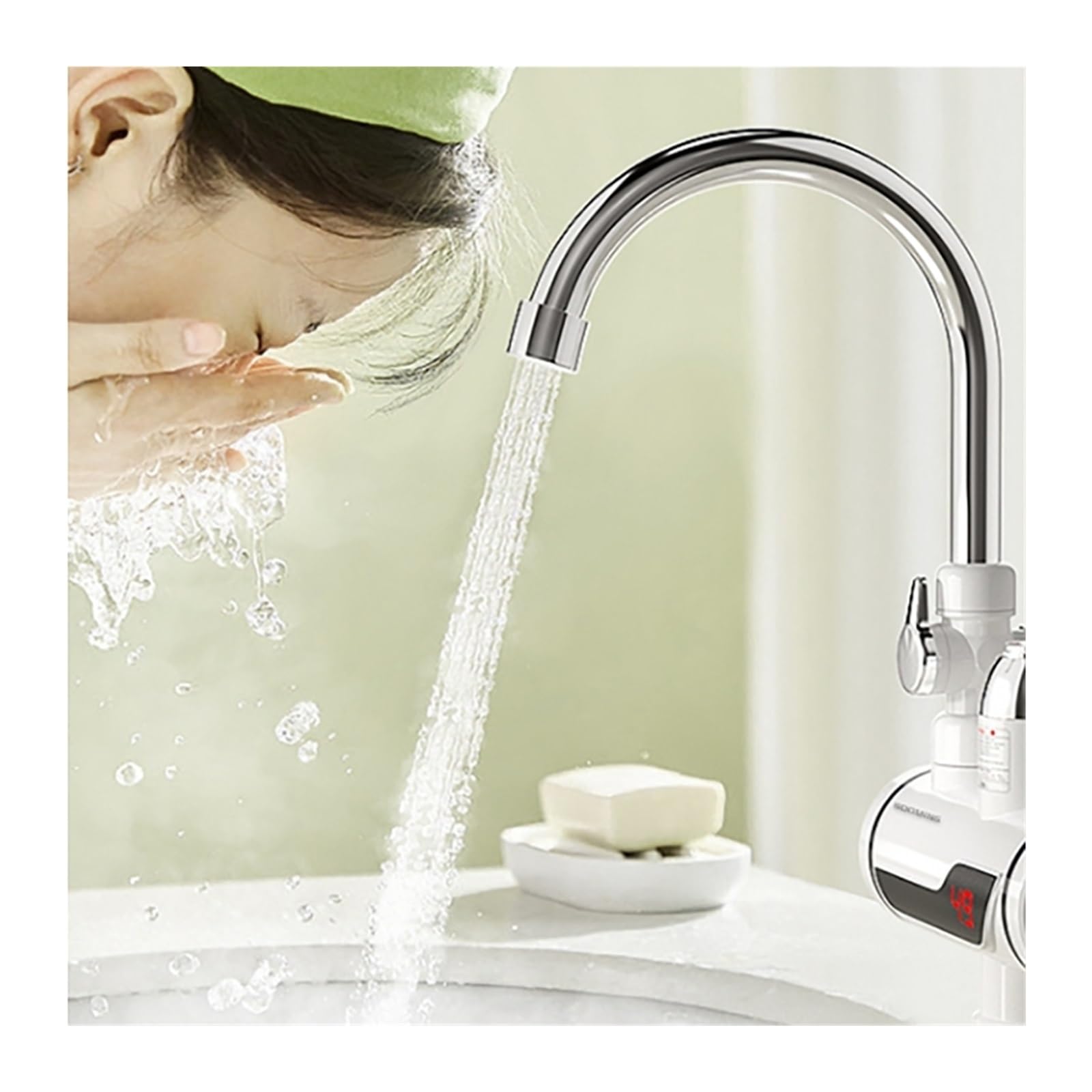 Natychmiastowy bezzbiornikowy elektryczny podgrzewacz ciepłej wody kran kuchnia natychmiastowe ogrzewanie z kranu zimnej łazienka - Specyfikacja hydro(Lateral With Shower)