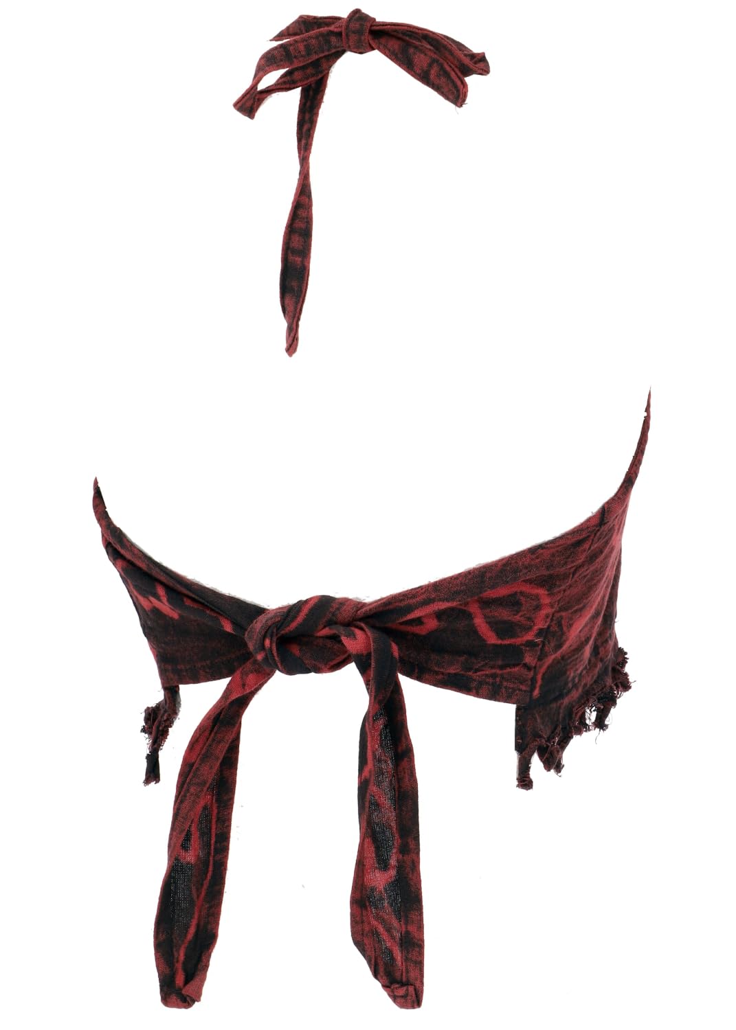 GURU SHOP Goa Top, Psytrance Neckholder Bandeau Batik Top, Damen