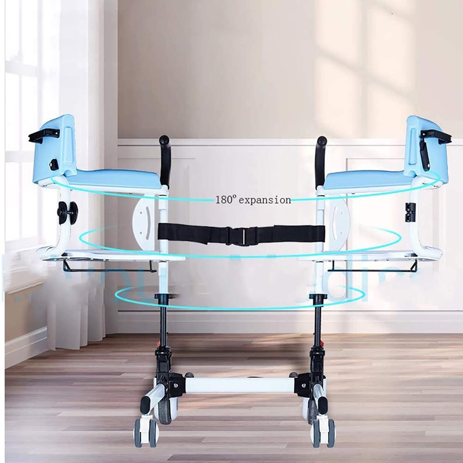 Sedia a rotelle per sollevamento medico, dispositivo di trasferimento per disabili per la casa di sollevamento multifunzionale infermieristica per anziani a letto leva alzabile per anziani paralizzati