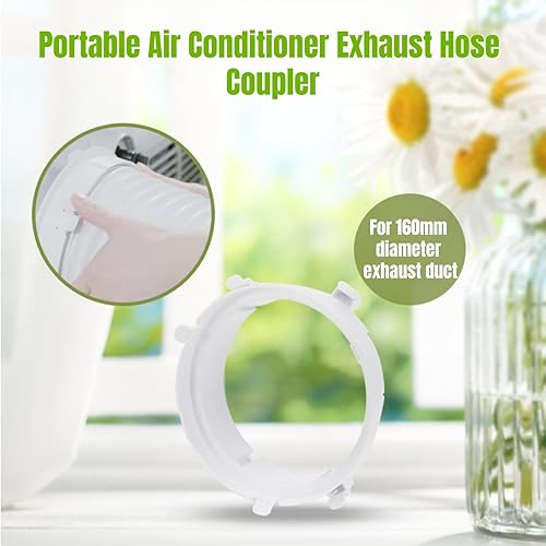 Miniatura 2 de Conector de manguera de aire acondicionado, adaptador de interfaz de conducto de escape ajustable ABS para aire acondicionado móvil 1.5P KYR 35