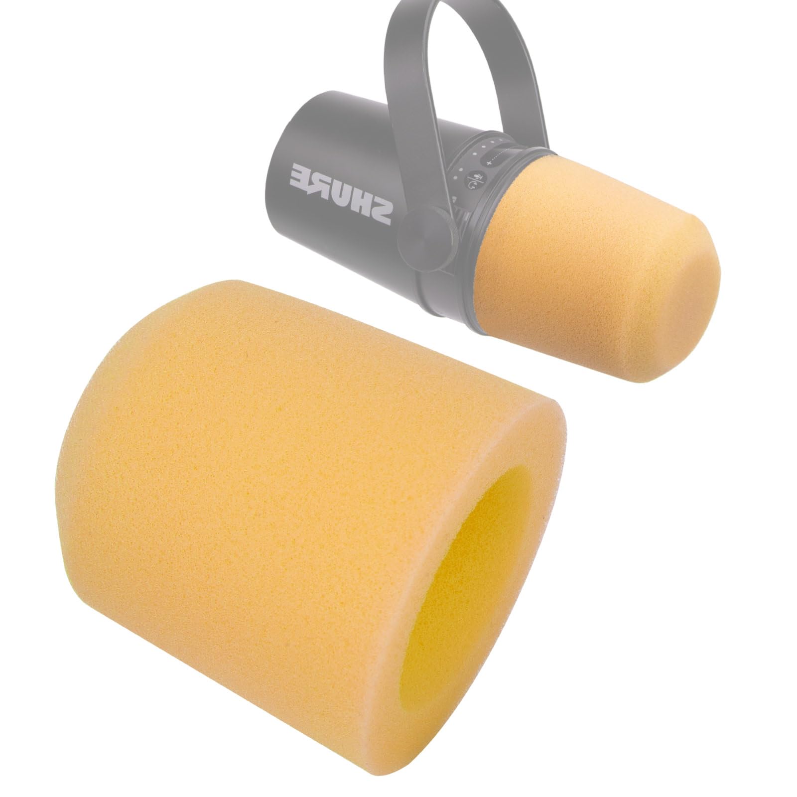 RhymKawa Pop-Filter Für Shure MV7 Mikrofone - Lila Windschutz Mit Haltering