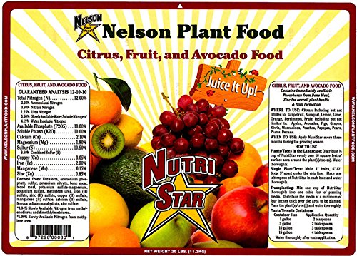 Nelson NutriStar Citrus Fruit & Avocado Tree Plant Food 12-10-10