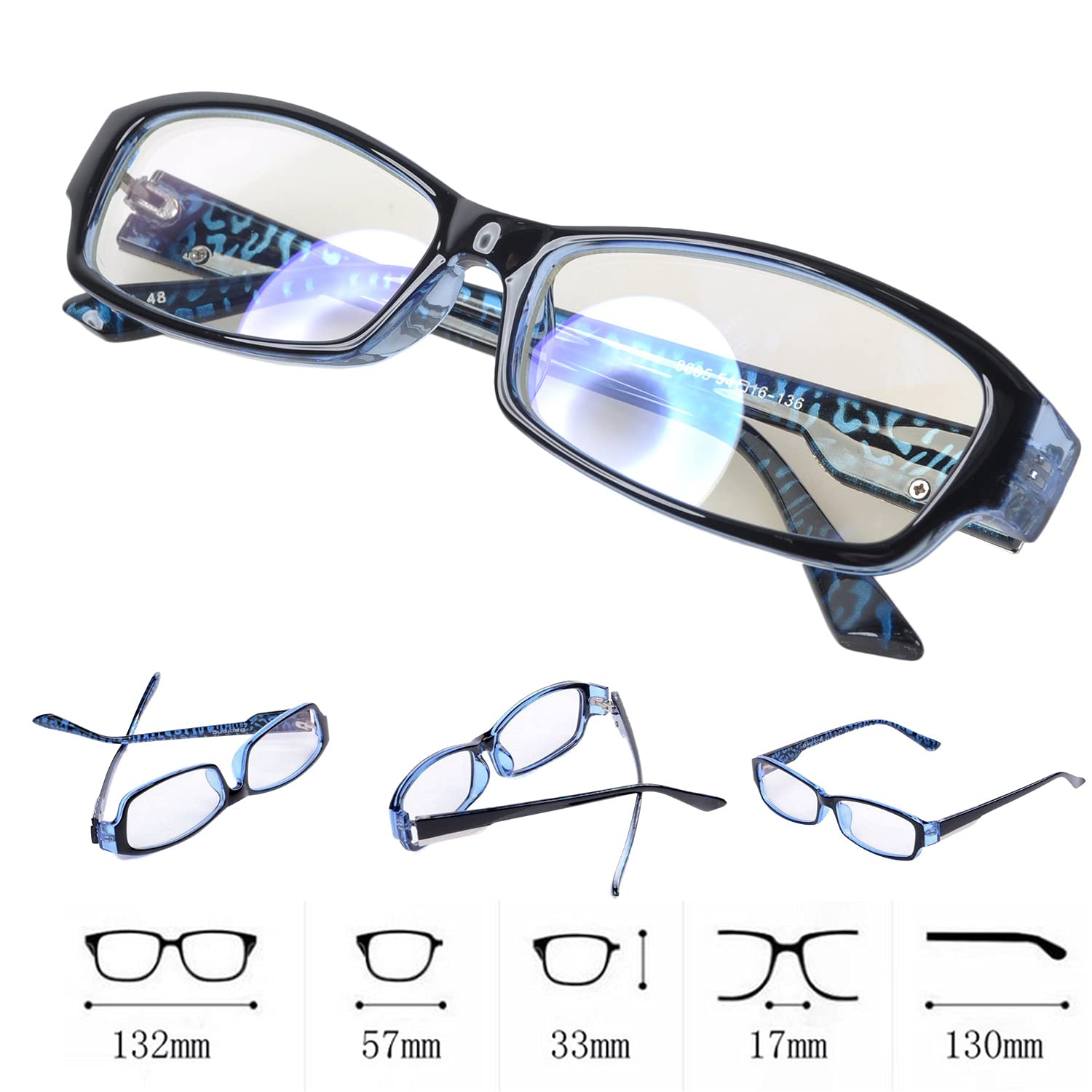 Anti Blue Light Glasses Computer Reading Eyeglasses Eye Strain