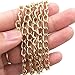 Dcatcher Aluminum Curb Chain Link in Bulk for Necklace Jewelry Accessories DIY Making 11 Yards 4.5mm Width, KC Gold