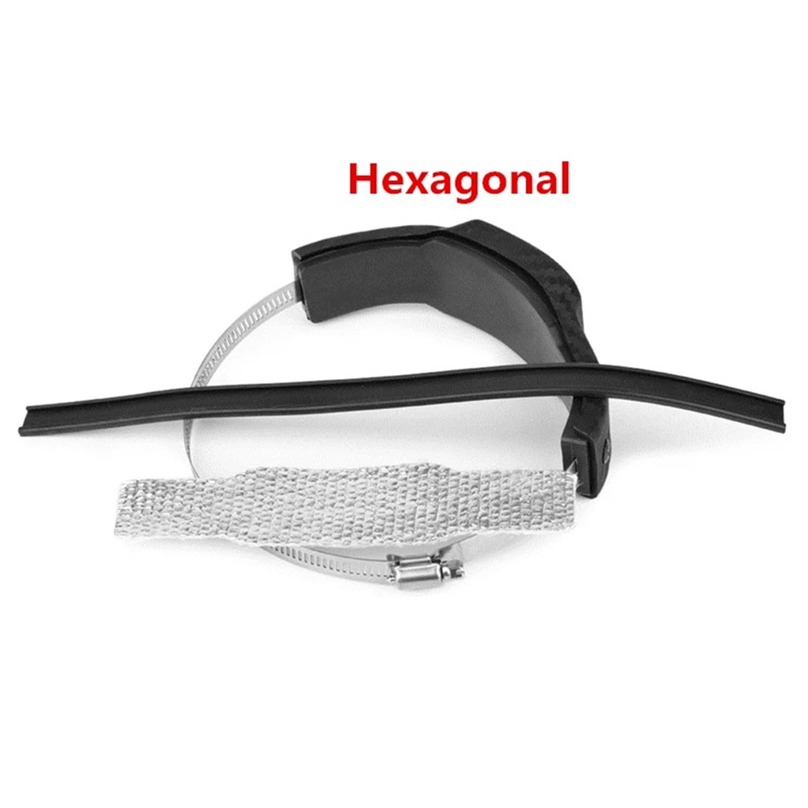 Protecteur de curseur d'échappement universel pour moto, accessoires d'échappement Bouclier Thermique Couvercle d'échappement de moto(Round type)