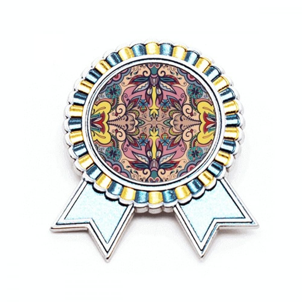Broche fleurs style euan en métal de taille M aux finitions soignées - 4